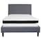 Flash Furniture Full Platform Bed Set, Gray SL-BMF-26-GG - alternate 4